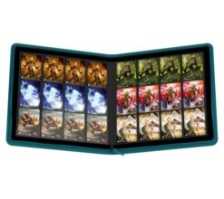 Ultimate Guard 12 Pocket QuadRow Zipfolio XenoSkin Petrol Blue -Card Game Shop ug 010471 new 6
