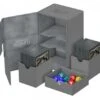 Ultimate Guard Twin Flip'n'Tray Deck Case 160+ XenoSkin Gray -Card Game Shop ug 010645 1