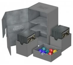 Ultimate Guard Twin Flip'n'Tray Deck Case 160+ XenoSkin Gray