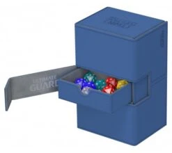 Ultimate Guard Twin Flip'n'Tray Deck Case 160+ XenoSkin Blue -Card Game Shop ug 010649 3