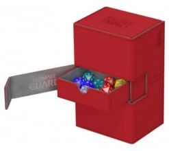 Ultimate Guard Twin Flip'n'Tray Deck Case 160+ XenoSkin Red -Card Game Shop ug 010651 3