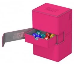Ultimate Guard Twin Flip'n'Tray Deck Case 160+ XenoSkin Pink -Card Game Shop ug 010769 3