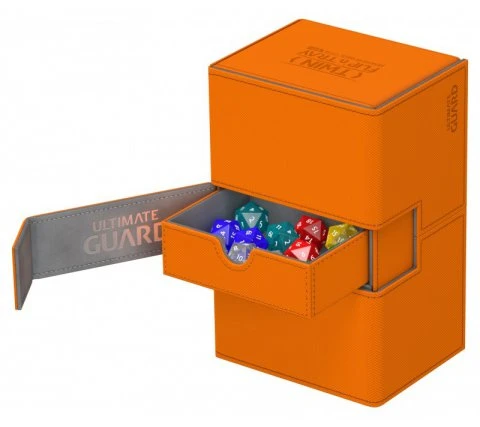 Ultimate Guard Twin Flip'n'Tray Deck Case 160+ XenoSkin Orange 5 Ultimate Guard Twin Flip'n'Tray Deck Case 160+ XenoSkin Orange - Image 3