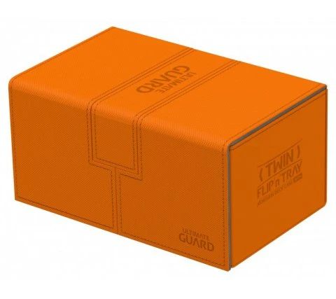 Ultimate Guard Twin Flip'n'Tray Deck Case 160+ XenoSkin Orange 7 Ultimate Guard Twin Flip'n'Tray Deck Case 160+ XenoSkin Orange - Image 5