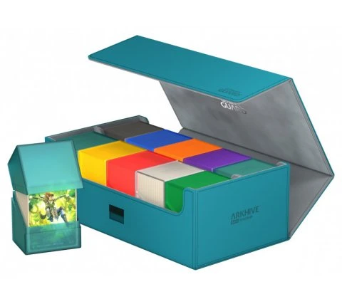 Ultimate Guard ArkHive Flip Case 800+ Petrol Blue 3 Ultimate Guard ArkHive Flip Case 800+ Petrol Blue