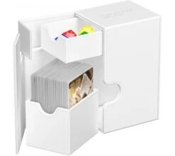 Ultimate Guard Flip'n'Tray Deck Case 80+ XenoSkin Monocolor White -Card Game Shop ug 011219 5