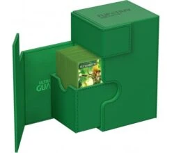Ultimate Guard Flip'n'Tray Deck Case 80+ XenoSkin Monocolor Green -Card Game Shop ug 011222 4