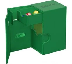 Ultimate Guard Flip'n'Tray Deck Case 80+ XenoSkin Monocolor Green -Card Game Shop ug 011222 6