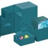 Ultimate Guard Flip'n'Tray Deck Case 80+ XenoSkin Monocolor Petrol -Card Game Shop ug 011223 1