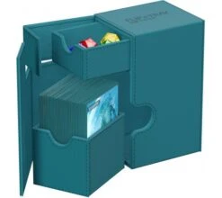 Ultimate Guard Flip'n'Tray Deck Case 80+ XenoSkin Monocolor Petrol -Card Game Shop ug 011223 5