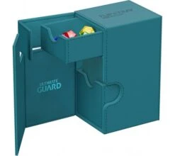Ultimate Guard Flip'n'Tray Deck Case 80+ XenoSkin Monocolor Petrol -Card Game Shop ug 011223 6