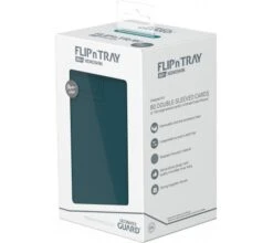 Ultimate Guard Flip'n'Tray Deck Case 80+ XenoSkin Monocolor Petrol -Card Game Shop ug 011223 7