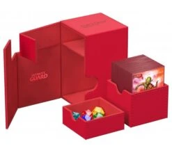 Ultimate Guard Flip'n'Tray Deck Case 100+ XenoSkin Monocolor Red -Card Game Shop ug 011228 6