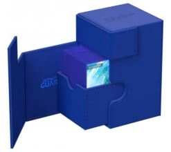Ultimate Guard Flip'n'Tray Deck Case 100+ XenoSkin Monocolor Blue -Card Game Shop ug 011229 5