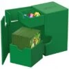 Ultimate Guard Flip'n'Tray Deck Case 100+ XenoSkin Monocolor Green -Card Game Shop ug 011230 1