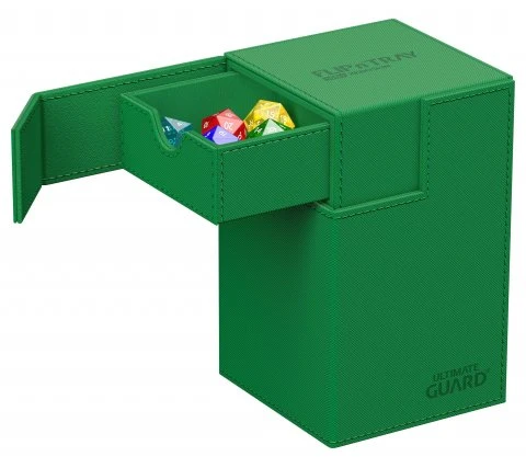 Ultimate Guard Flip'n'Tray Deck Case 100+ XenoSkin Monocolor Green 6 Ultimate Guard Flip'n'Tray Deck Case 100+ XenoSkin Monocolor Green - Image 4