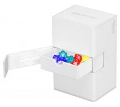 Ultimate Guard Twin Flip'n'Tray Deck Case 160+ XenoSkin Monocolor White -Card Game Shop ug 011235 5