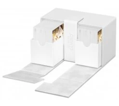Ultimate Guard Twin Flip'n'Tray Deck Case 160+ XenoSkin Monocolor White -Card Game Shop ug 011235 7
