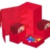 Ultimate Guard Twin Flip'n'Tray Deck Case 160+ XenoSkin Monocolor Red -Card Game Shop ug 011236 1
