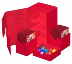 Ultimate Guard Twin Flip'n'Tray Deck Case 160+ XenoSkin Monocolor Red