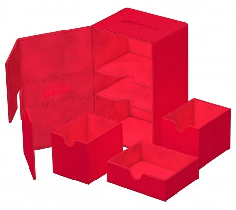 Ultimate Guard Twin Flip'n'Tray Deck Case 160+ XenoSkin Monocolor Red 4 Ultimate Guard Twin Flip'n'Tray Deck Case 160+ XenoSkin Monocolor Red - Image 2