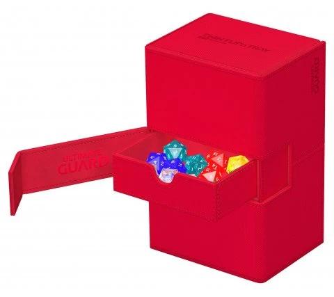 Ultimate Guard Twin Flip'n'Tray Deck Case 160+ XenoSkin Monocolor Red 7 Ultimate Guard Twin Flip'n'Tray Deck Case 160+ XenoSkin Monocolor Red - Image 5