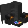 Ultimate Guard Twin Flip'n'Tray Deck Case 200+ XenoSkin Monocolor Black -Card Game Shop ug 011242 1