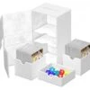 Ultimate Guard Twin Flip'n'Tray Deck Case 200+ XenoSkin Monocolor White -Card Game Shop ug 011243 1