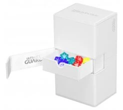 Ultimate Guard Twin Flip'n'Tray Deck Case 200+ XenoSkin Monocolor White -Card Game Shop ug 011243 5