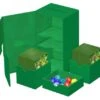 Ultimate Guard Twin Flip'n'Tray Eck Case 200+ XenoSkin Monocolor Green -Card Game Shop ug 011246 1