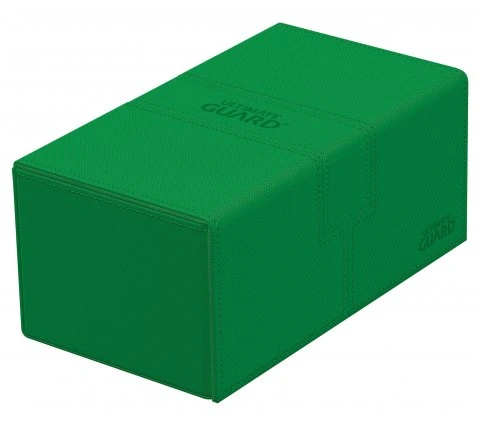 Ultimate Guard Twin Flip'n'Tray Eck Case 200+ XenoSkin Monocolor Green 5 Ultimate Guard Twin Flip'n'Tray Eck Case 200+ XenoSkin Monocolor Green - Image 3
