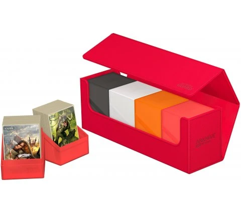 Ultimate Guard ArkHive 400+ XenoSkin Monocolor Red 6 Ultimate Guard ArkHive 400+ XenoSkin Monocolor Red - Image 4