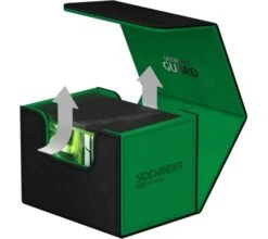 Ultimate Guard - Sidewinder 100+ XenoSkin SYNERGY: Black/Green -Card Game Shop ug 011324 4