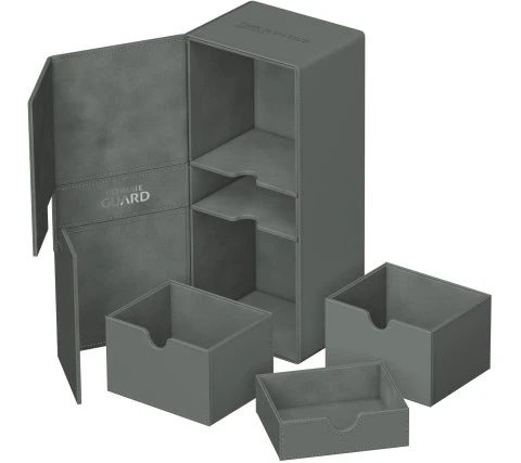 Ultimate Guard - Twin Flip'n'Tray 266+ XenoSkin: Grey 4 Ultimate Guard - Twin Flip'n'Tray 266+ XenoSkin: Grey - Image 2
