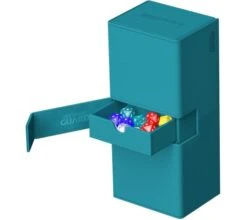 Ultimate Guard - Twin Flip'n'Tray 266+ XenoSkin: Petrol -Card Game Shop ug 01364 3