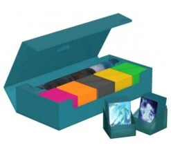 Ultimate Guard SuperHive Flip Case 550+ Monocolor Petrol -Card Game Shop ugd 011267 5