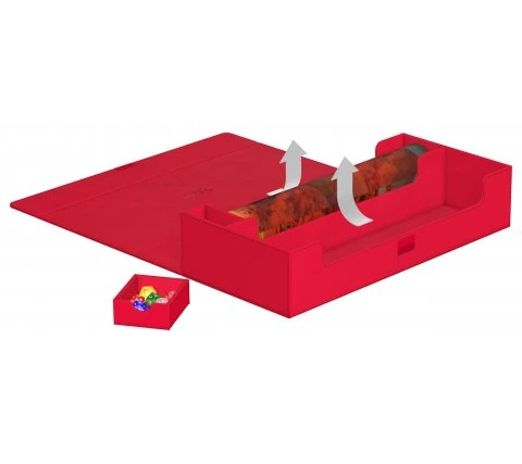 Ultimate Guard SuperHive Flip Case 550+ Monocolor Red 6 Ultimate Guard SuperHive Flip Case 550+ Monocolor Red - Image 4